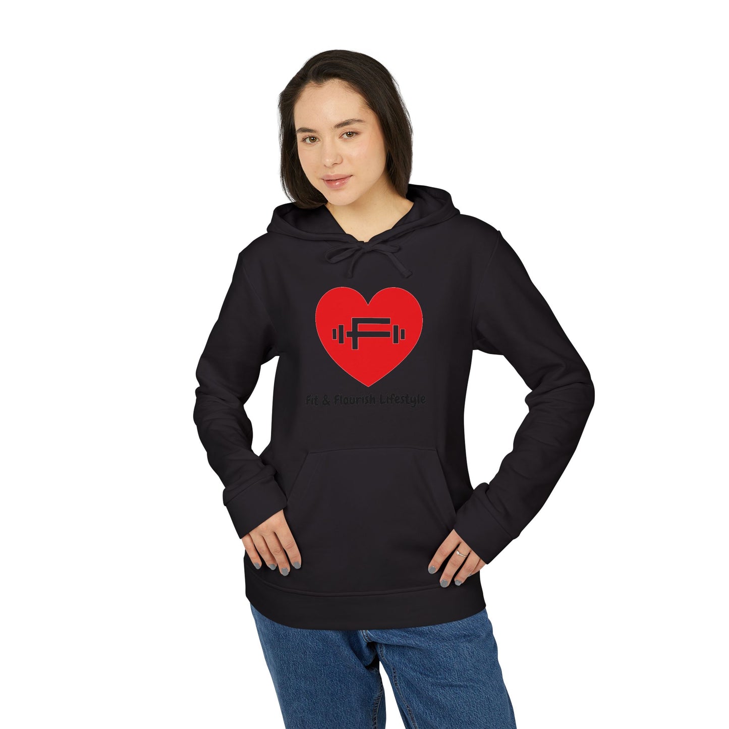 Fit and Flourish Unisex Fleece Hoodie