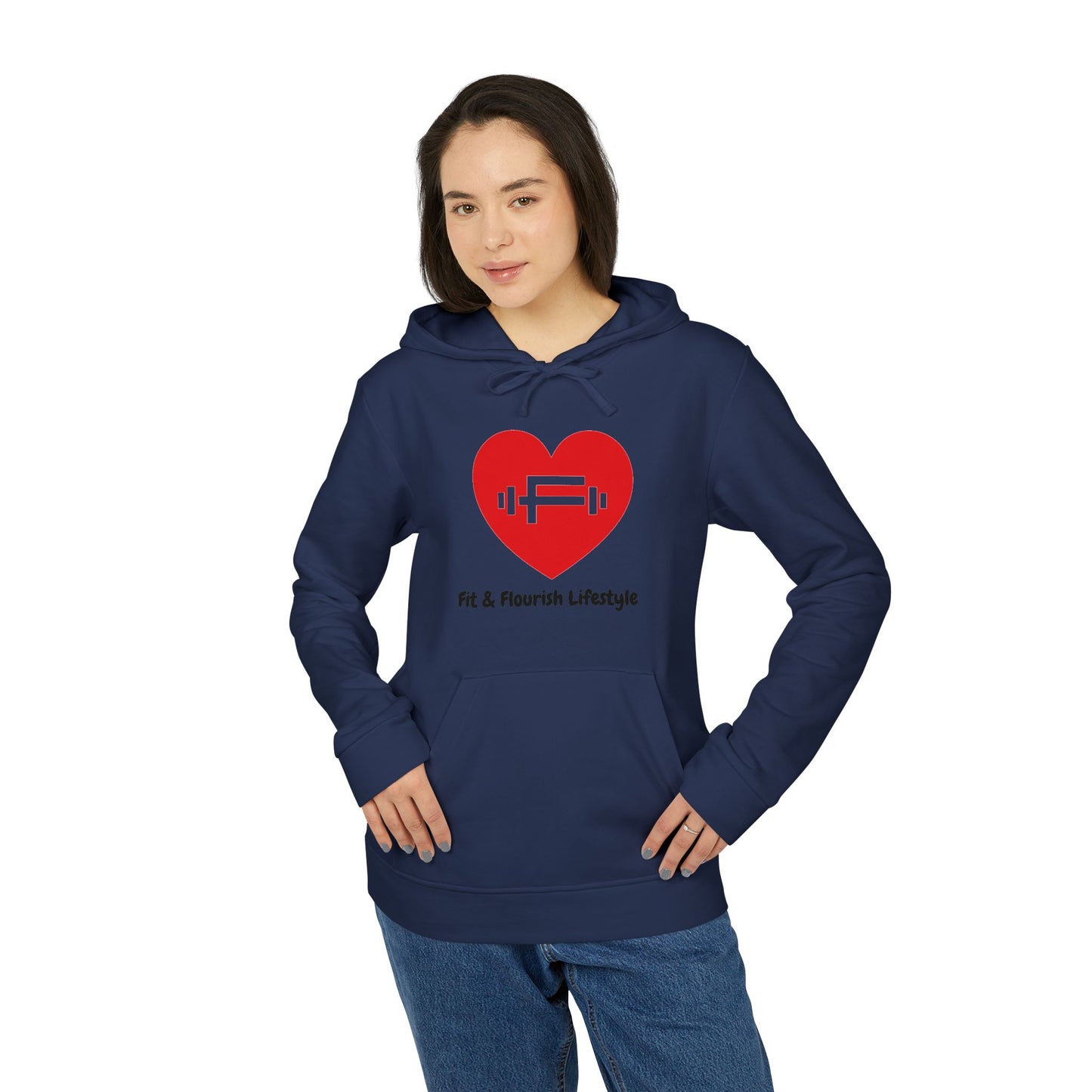Fit and Flourish Unisex Fleece Hoodie